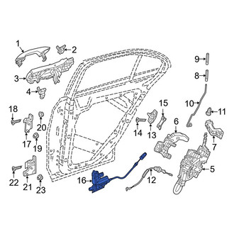 Mercedes-Benz OE - Rear Right Door Lock Actuator Motor