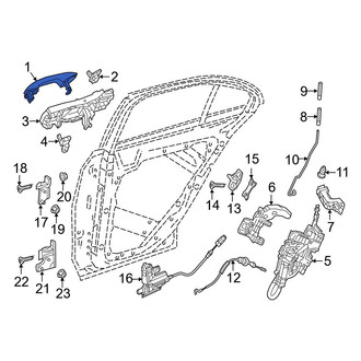 Mercedes-Benz OE - Rear Left Outer Exterior Door Handle
