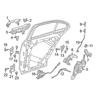 Mercedes-Benz OE - Rear Door - Lock & Hardware (Sedan)