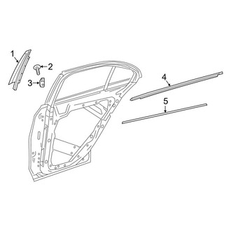 Mercedes-Benz OE - Rear Door - Exterior Trim (Wagon)