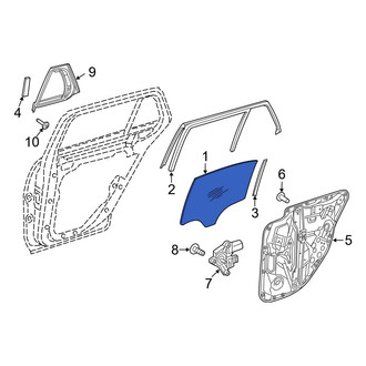 Mercedes-Benz OE - Rear Left Door Glass