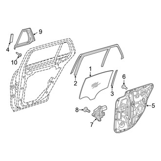Mercedes-Benz OE - Rear Door - Glass & Hardware (Wagon)