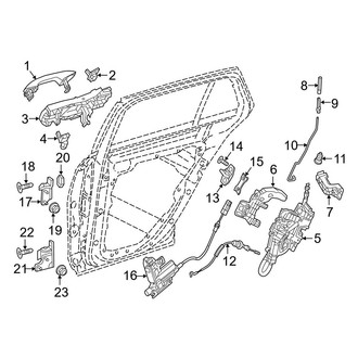 Mercedes-Benz OE - Rear Door - Lock & Hardware (Wagon)