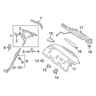 Mercedes-Benz OE - Quarter Panel - Interior Trim (Sedan)