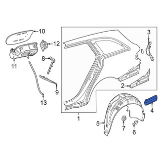 Mercedes-Benz OE - Rear Left Quarter Panel Vent