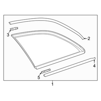 Mercedes-Benz OE - Quarter Panel - Glass (Wagon)