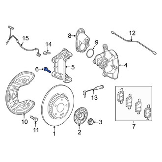 Mercedes-Benz OE - Disc Brake Caliper Anchor Plate Bolt