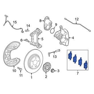 Mercedes-Benz OE - Rear Disc Brake Pad Set