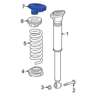 Mercedes-Benz OE - Rear Suspension Shock Absorber Mount