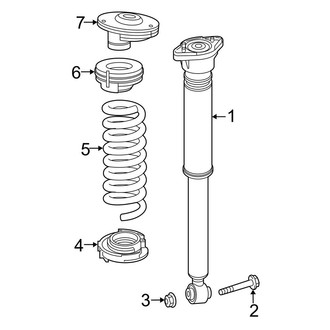 Mercedes-Benz OE - Rear Suspension - Shocks & Components (W/O Air Suspension)