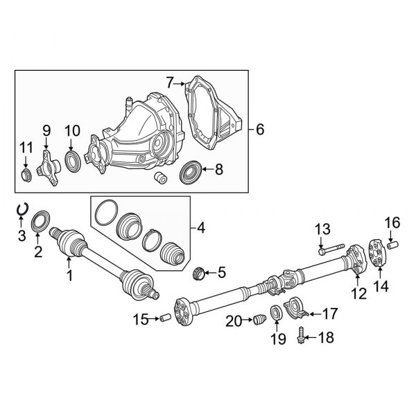 MercedesBenz OE 2039942035 Rear Drive Axle Shaft Lock CClip