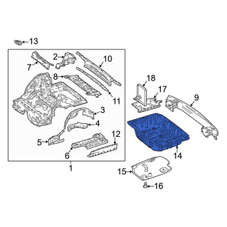 Mercedes-Benz OE - Rear Spare Tire Compartment