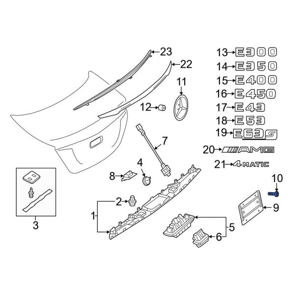 License Plate Bracket Screw