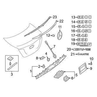 Mercedes-Benz OE - Trunk Lid - Exterior Trim (Sedan)