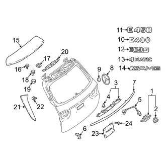 Mercedes-Benz OE - Lift Gate - Exterior Trim (Wagon)