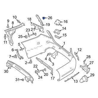 Mercedes-Benz OE - Fuel Filler Nut