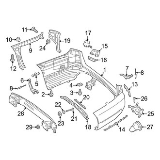 Mercedes-Benz OE - Rear Bumper (Wagon)