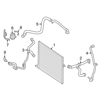 Mercedes-Benz OE - Cooling - Intercooler (Radiator Mounted), (Sedan)