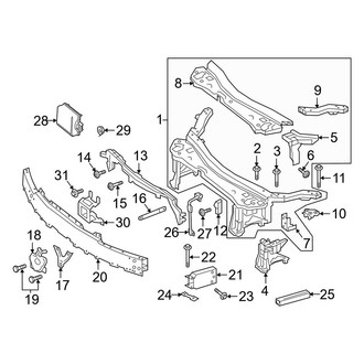 Mercedes-Benz OE - Radiator Support
