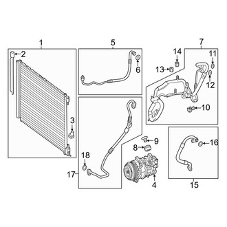 Mercedes-Benz OE - Air Conditioner & Heater - Condenser, Compressor & Lines
