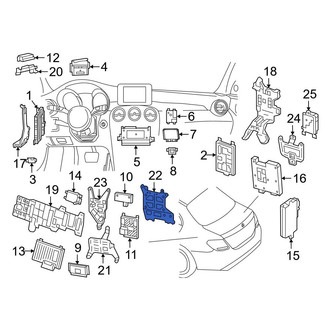 Mercedes-Benz OE - Radio Antenna Module Bracket