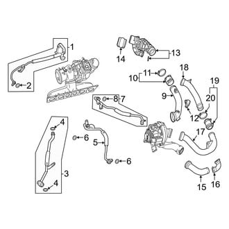 Mercedes-Benz OE - Engine - Turbocharger & Components (Pipes & Tubes), (Sedan)