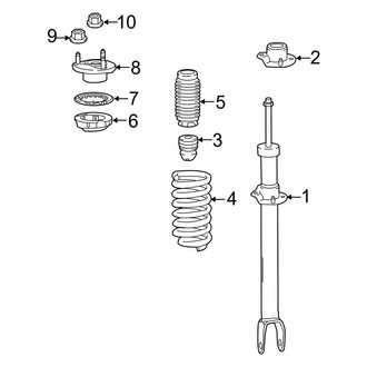 Mercedes-Benz OE - Front Suspension - Struts & Components (W/O Air Suspension), (RWD)