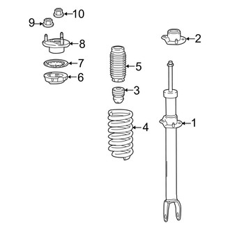 Mercedes-Benz OE - Front Suspension - Struts & Components (W/O Air Suspension), (Sedan AWD)