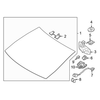 Mercedes-Benz OE - Windshield - Glass