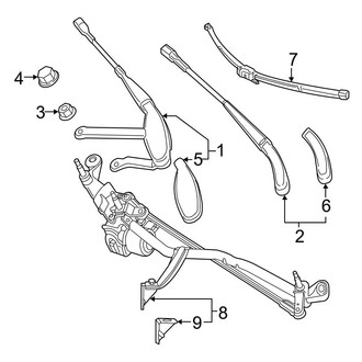 Mercedes-Benz OE - Windshield - Wiper & Washer Components (Wiper Linkage & Components)