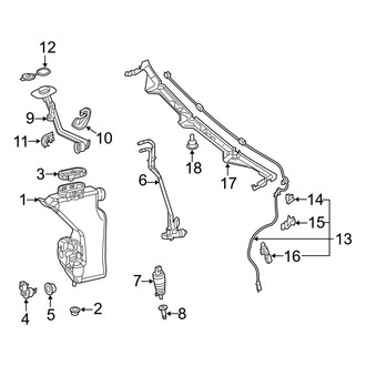 Mercedes-Benz OE - Windshield - Wiper & Washer Components (Washer Reservoir & Components)