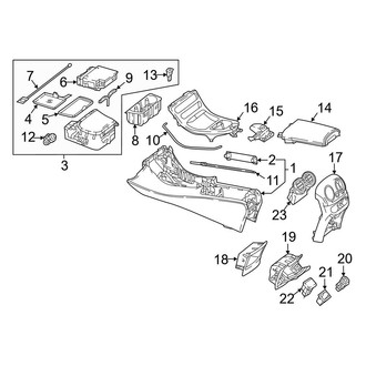 Mercedes-Benz OE - Console (Console & Components)
