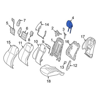 Mercedes-Benz OE - Front Right Headrest