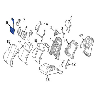 Mercedes-Benz OE - Front Right Seat Lumbar Support Cushion
