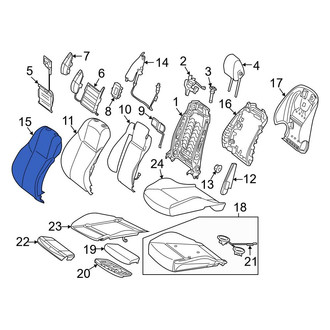 Mercedes-Benz OE - Front Left Seat Back Cushion Cover