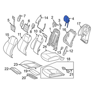 Mercedes-Benz OE - Front Right Headrest