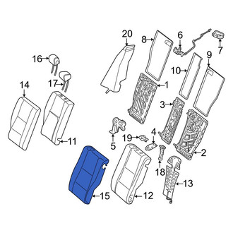 Mercedes-Benz OE - Rear Left Seat Back Cushion Cover