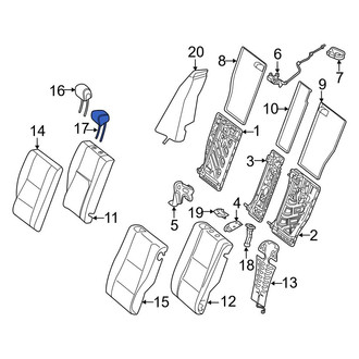 Mercedes-Benz OE - Rear Center Headrest