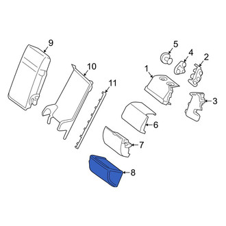 Mercedes-Benz OE - Rear Lower Center Seat Back Cushion Cover