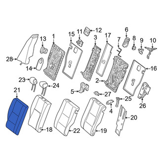 Mercedes-Benz OE - Center Right Seat Back Cushion Cover