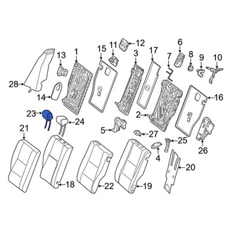 Mercedes-Benz OE - Center Outer Headrest