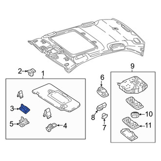 Mercedes-Benz OE - Sun Visor Support