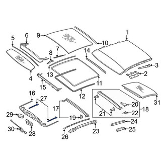 Mercedes-Benz OE - Sunroof Lifter