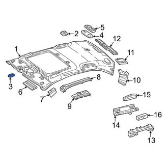 Mercedes-Benz OE - Front Headliner Cap