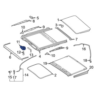 Mercedes-Benz OE - Sunroof Motor