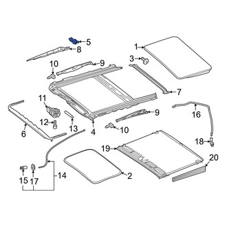 Mercedes-Benz OE - Sunroof Frame Cap