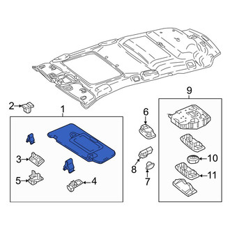 Mercedes-Benz OE - Front Right Sun Visor
