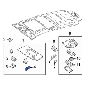 Mercedes-Benz OE - Right Outer Sun Visor Cap