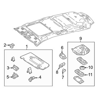 Mercedes-Benz OE - Roof - Interior Trim (W/O Panoramic Roof, Sunvisor & Lamps), (Wagon)