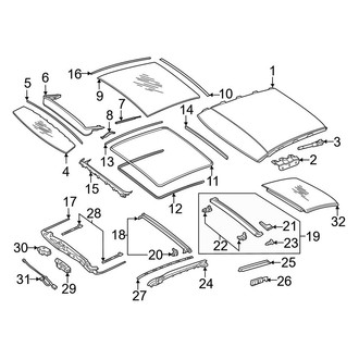 Mercedes-Benz OE - Roof - Sunroof (With Panoramic Roof), (Wagon)